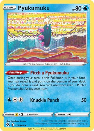 SWSH08: Fusion Strike Pyukumuku #077