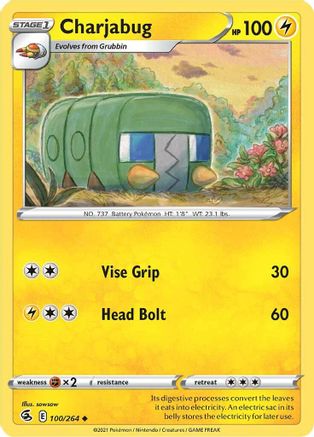 SWSH08: Fusion Strike Charjabug #100