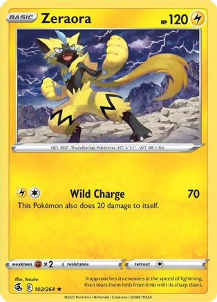 SWSH08: Fusion Strike Zeraora #102