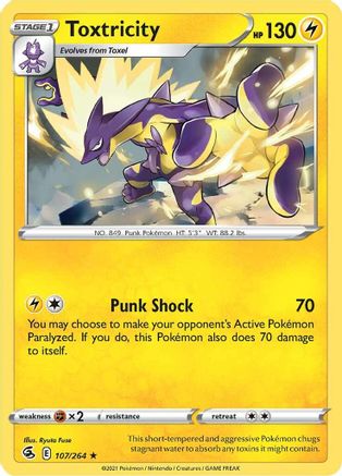 SWSH08: Fusion Strike Toxtricity (107) #107