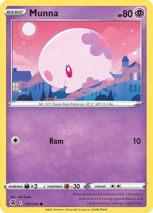 SWSH08: Fusion Strike Munna #121