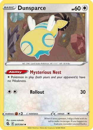 SWSH08: Fusion Strike Dunsparce #207