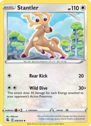 SWSH08: Fusion Strike Stantler #208