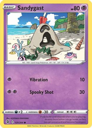 SWSH08: Fusion Strike Sandygast #125