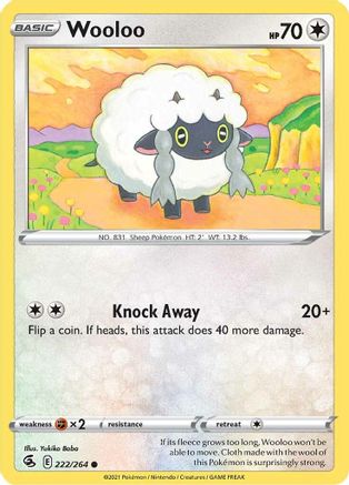 SWSH08: Fusion Strike Wooloo (222) #222