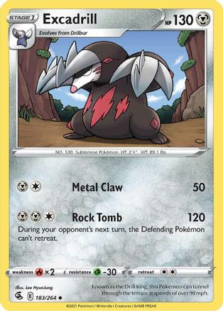 SWSH08: Fusion Strike Excadrill #183