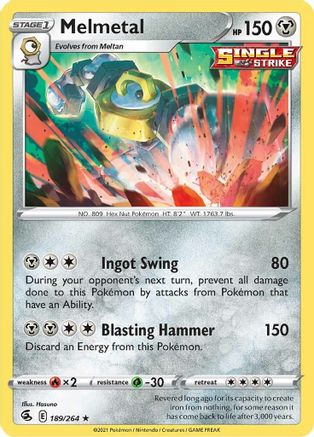SWSH08: Fusion Strike Melmetal #189