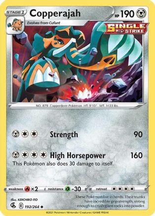 SWSH08: Fusion Strike Copperajah #192