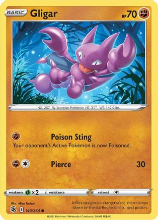 SWSH08: Fusion Strike Gligar #140