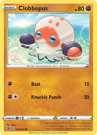 SWSH08: Fusion Strike Clobbopus #152