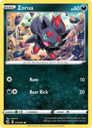 SWSH08: Fusion Strike Zorua #170