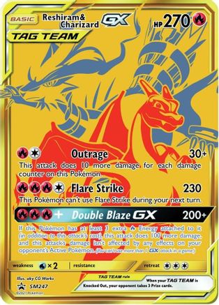 SM Promos Reshiram & Charizard GX #SM247