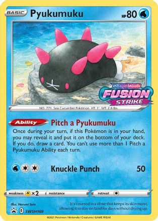 SWSH: Sword & Shield Promo Cards Pyukumuku - SWSH169 (Prerelease) #SWSH169