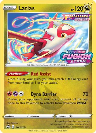 SWSH: Sword & Shield Promo Cards Latias - SWSH171 (Prerelease) #SWSH171