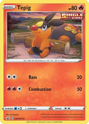 SWSH: Sword & Shield Promo Cards Tepig #SWSH172