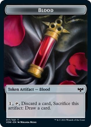 Blood // Spirit Cleric Double-Sided Token