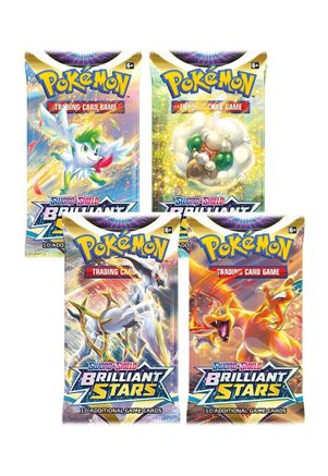 Brilliant Stars Booster Pack Art Bundle [Set of 4] - SWSH09: Brilliant ...