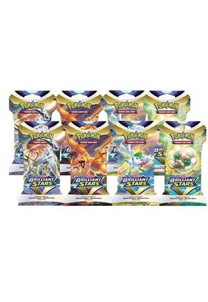 Brilliant Stars Sleeved Booster Pack Bundle [set Of 8] - Swsh09 