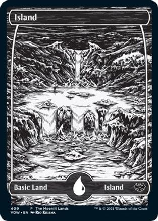 Island (Moonlit Land) (Foil Etched)