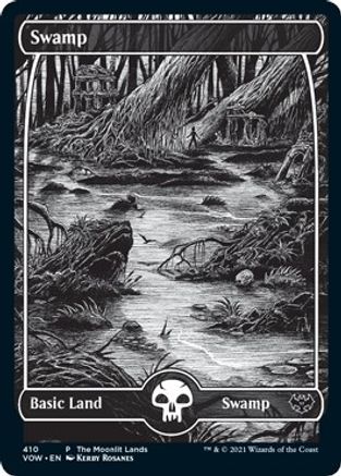 Swamp (Moonlit Land) (Foil Etched)