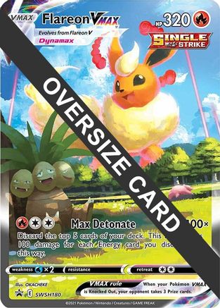 Jumbo Cards Flareon VMAX #SWSH180