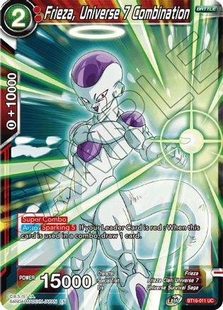 Frieza, Universe 7 Combination - Realm of the Gods - Dragon Ball Super CCG