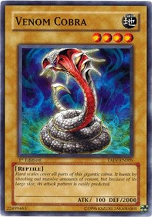 Yu-Gi-Oh! Carta Venom Boa (TAEV-EN016) - Tactical Evolution 1st Edition - Comune