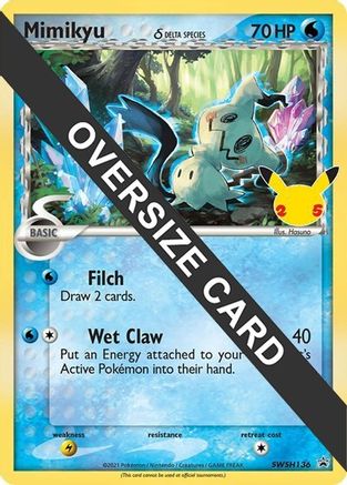 Jumbo Cards Mimikyu (Delta Species) #SWSH136
