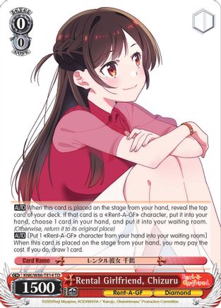 Rental Girlfriend, Chizuru - Rent-A-Girlfriend - Weiss Schwarz