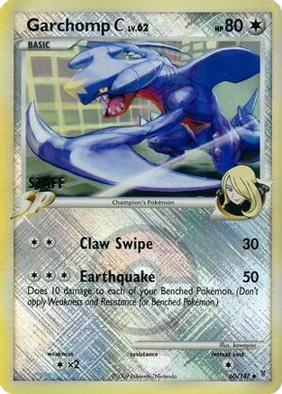 League & Championship Cards Garchomp C - 60/147 (League Promo) [Staff] #060