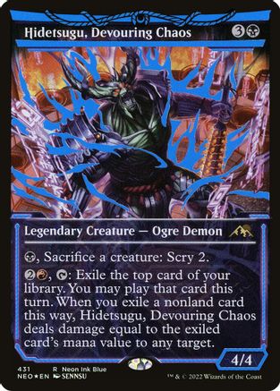 Hidetsugu, Devouring Chaos (Neon Blue)