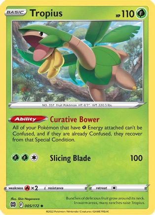 SWSH09: Brilliant Stars Tropius #005