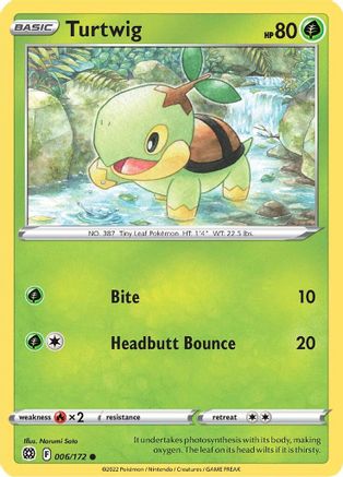 SWSH09: Brilliant Stars Turtwig #006
