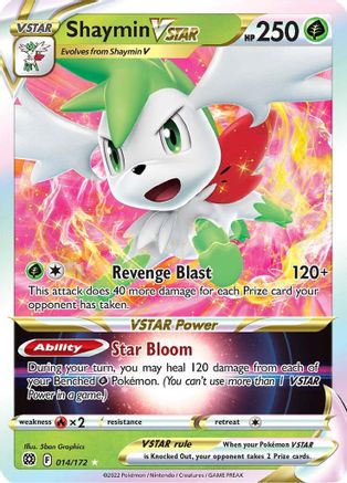 SWSH09: Brilliant Stars Shaymin VSTAR #014