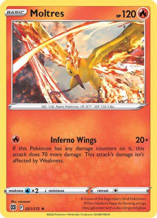 SWSH09: Brilliant Stars Moltres #021