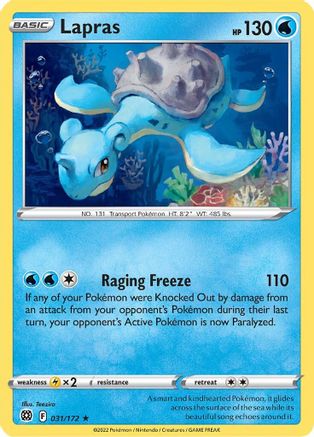 SWSH09: Brilliant Stars Lapras #031