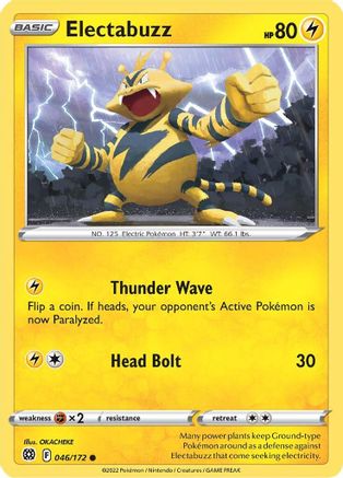 SWSH09: Brilliant Stars Electabuzz #046