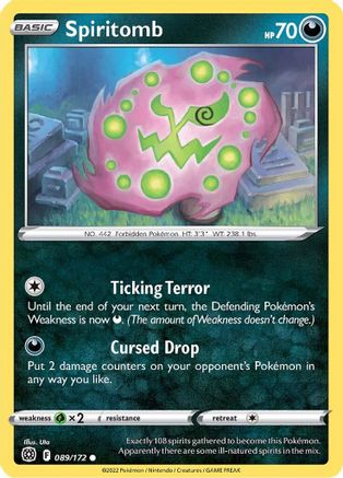 SWSH09: Brilliant Stars Spiritomb #089
