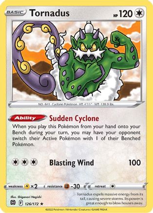 SWSH09: Brilliant Stars Tornadus #126