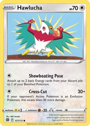SWSH09: Brilliant Stars Hawlucha #127