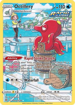 SWSH09: Brilliant Stars Trainer Gallery Octillery #TG03