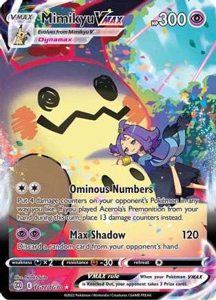 Mimikyu VMAX - SWSH09: Brilliant Stars Trainer Gallery - Pokemon