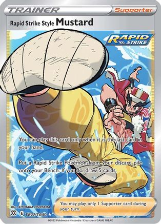 SWSH09: Brilliant Stars Trainer Gallery Rapid Strike Style Mustard #TG27