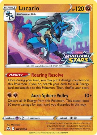SWSH: Sword & Shield Promo Cards Lucario #SWSH186