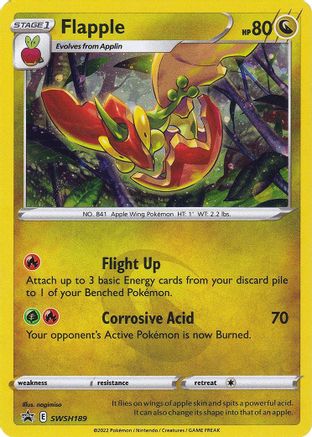 SWSH: Sword & Shield Promo Cards Flapple #SWSH189
