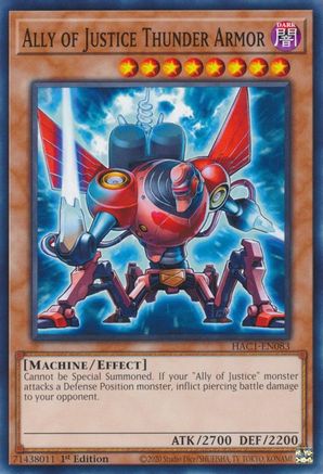 Ally Of Justice Decisive Armor Yu-Gi-Oh! - Card (Hidden Arsenal 3)  HA03-EN060 Secret Rare 1st Edition