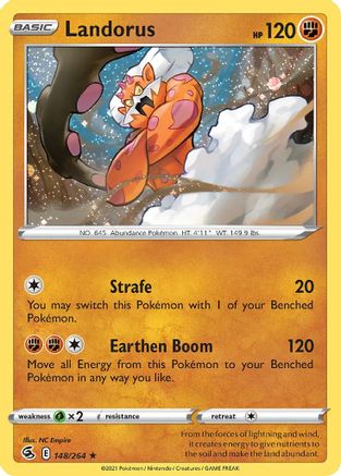 Blister Exclusives Landorus - 148/264 (Cosmos Holo) #148