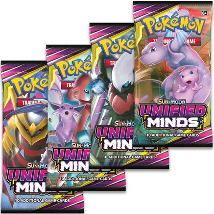 3 Booster Packs Pokemon Unified Minds Plus 1 Promo Card 10 Cards per Pack for sale online 