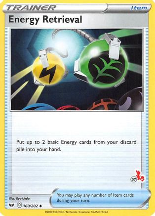 Battle Academy 2022 Energy Retrieval - 160/202 (#37 Cinderace Stamped) #160
