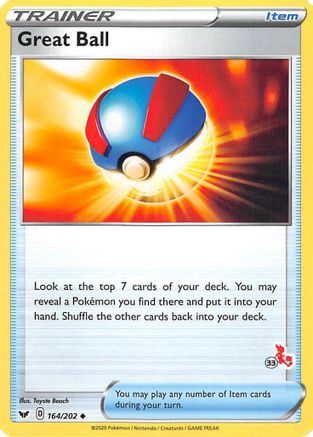 Battle Academy 2022 Great Ball - 164/202 (#33 Cinderace Stamped) #164